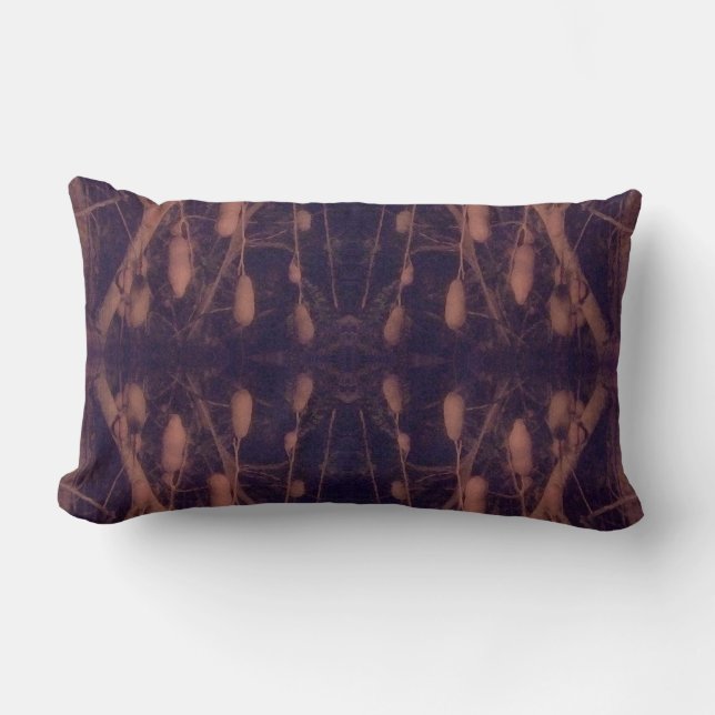 Sausage Tree Pattern Lumbar Cushion (Front)