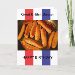 Sausages Happy Birthday Card