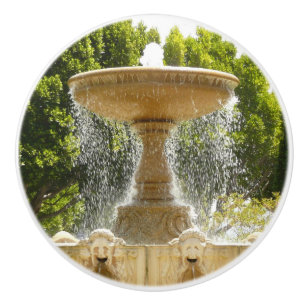 Sausalito Fountain California Travel Photography Ceramic Knob