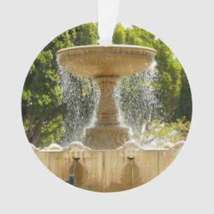 Sausalito Fountain California Travel Photography Ornament