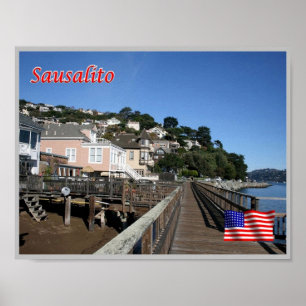 Sausalito - Promenade - United States - Poster