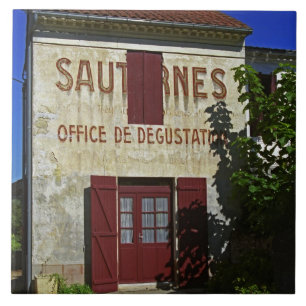 Sauternes Office de Degustation (Wine Tasting Ceramic Tile