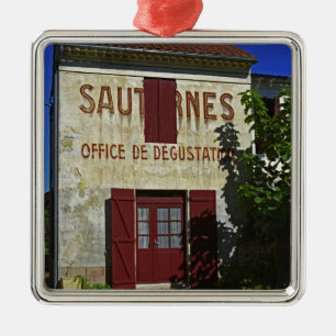 Sauternes Office de Degustation (Wine Tasting Metal Ornament