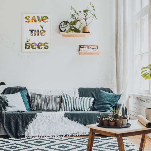 Sauvez les abeilles (anglais) photo print (Creator Uploaded)