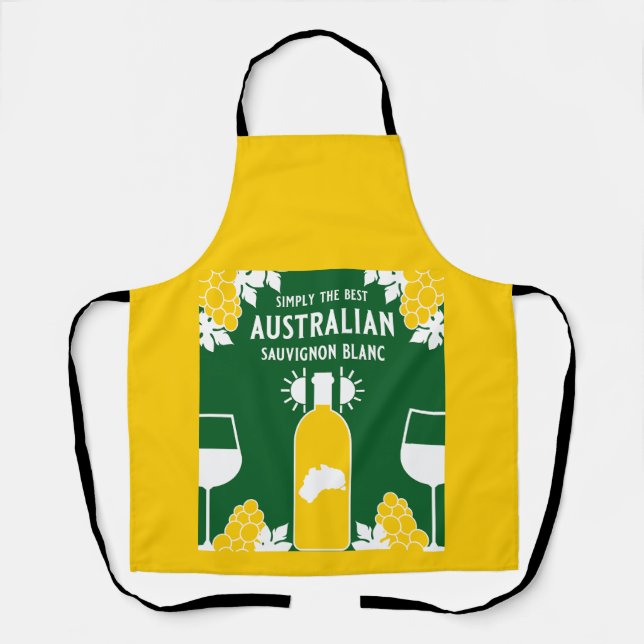 Sauvignon Blanc Wine Drinker Apron (Front)