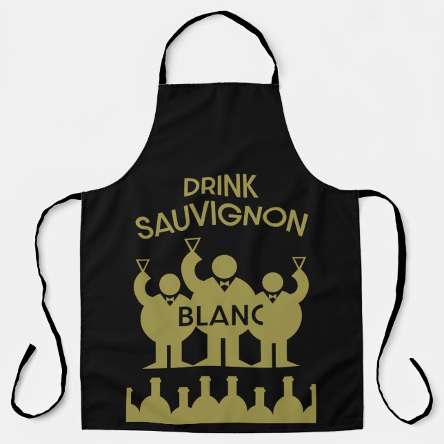 Sauvignon Blanc Wine Drinker Apron (Front)