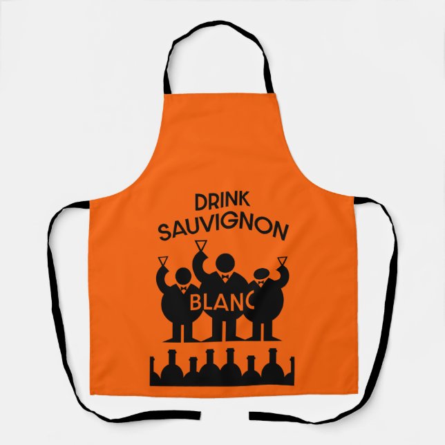 Sauvignon Blanc Wine Drinker   Apron (Front)