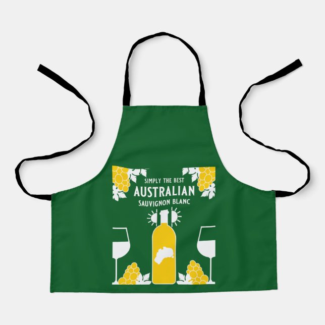 Sauvignon Blanc Wine Drinker Apron (Front)