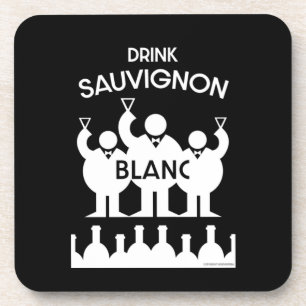 Sauvignon Blanc Wine Drinker Coaster