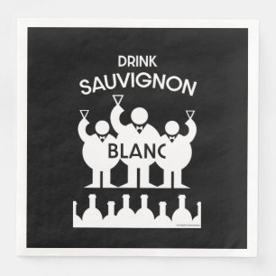 Sauvignon Blanc Wine Drinker Napkin