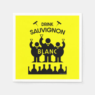 Sauvignon Blanc Wine Drinker Napkin