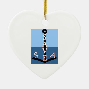 sauvons la mer ceramic tree decoration