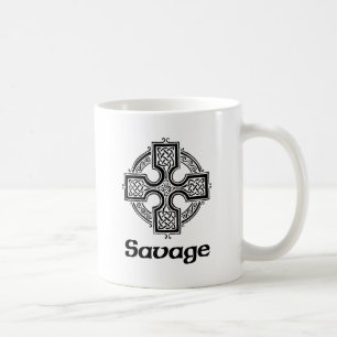 Savage Celtic Cross Coffee Mug