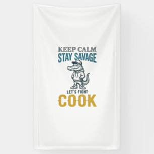 Savage Cook Alligator Vintage Engraving Graphic_1 Banner