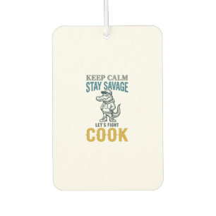 Savage Cook Alligator Vintage Engraving Graphic_1 Car Air Freshener