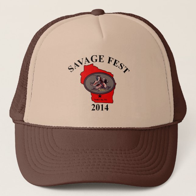 Savage fest truckers hat. trucker hat (Front)