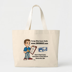 Savage Mind Comic Studio Large Tote Bag
