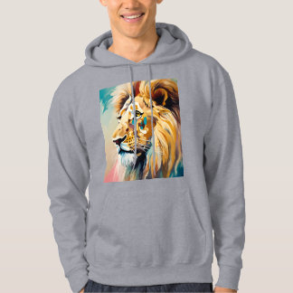 Savage Royal –Stylish Roaring Lion Graphic T-shirt Hoodie