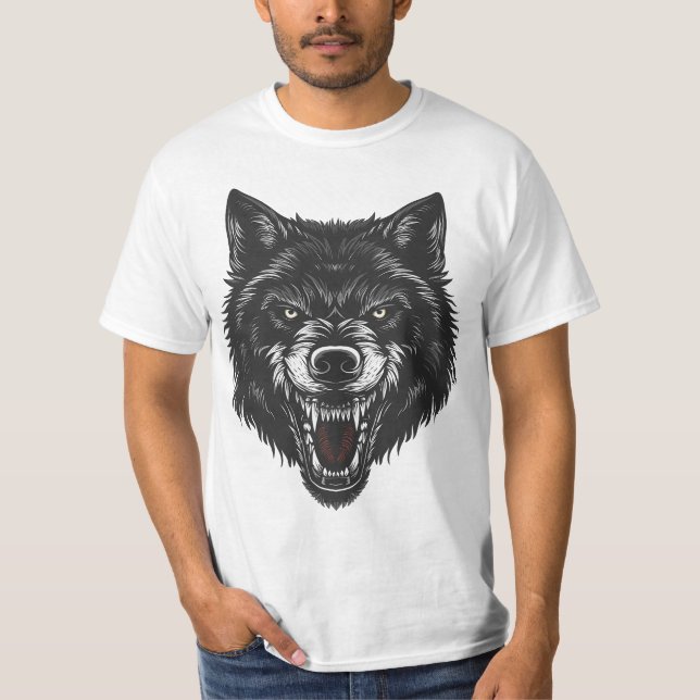 Savage Spirit Wolf Tee – Unleash the Wild Within (Front)