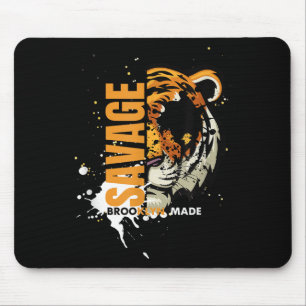 Savage Tiger,brooklyn Made, Graphic Tees Tiger, Mo Mouse Pad