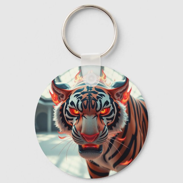 Savage Tiger Key Ring (Front)