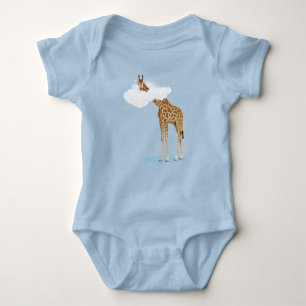 Savanna cloud animals baby bodysuit