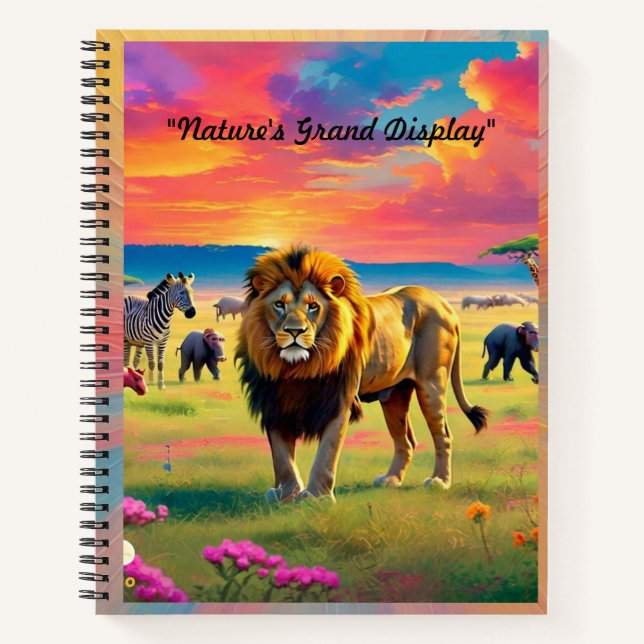 "Savanna Majesty" Notebook (Front)