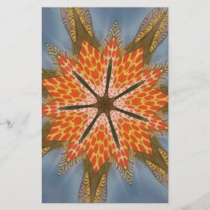 Savanna Star Bloom – A Bold African Animal Print Stationery