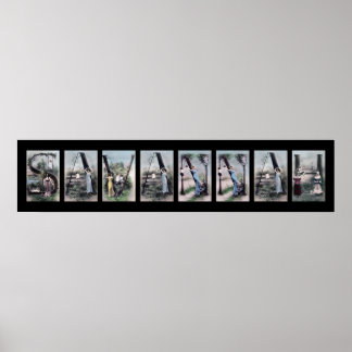 SAVANNAH Alphabet Letter Name Art Poster