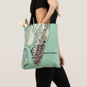 Savannah Beach - Tybee Island Shoulder Tote Bag