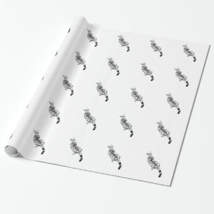 Savannah Cat Caught by Surprise Wrapping Paper