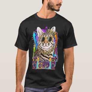 Savannah Cat Hip Hop 90s Rap Music T-Shirt