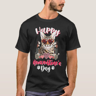 Savannah Cat Meowentines  Valentines Day T-Shirt