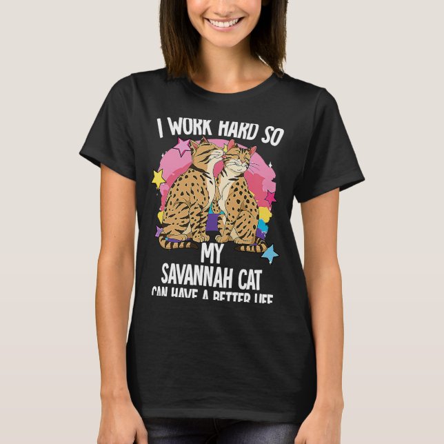Savannah Cat T-Shirt (Front)