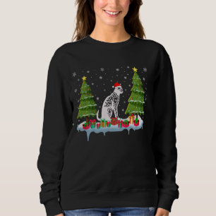 Savannah Cat Xmas Tree Lighting Men Women Ugly Chr Sweatshirt