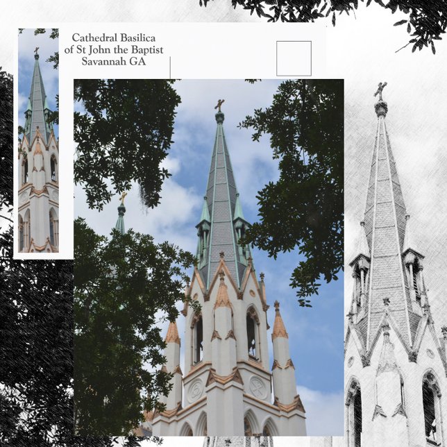 Savannah Cathedral Basilica of St John the Baptist Postcard (Creator Uploaded)
