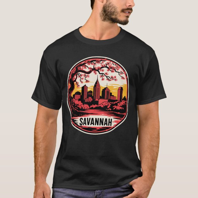 Savannah City Georgia USA T-Shirt (Front)