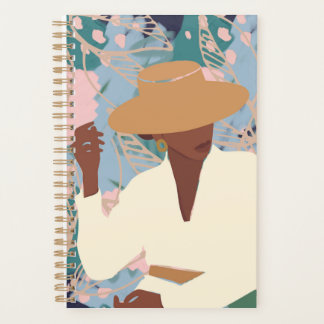 Savannah Days – Minimalist Woman in Hat Notebook Planner