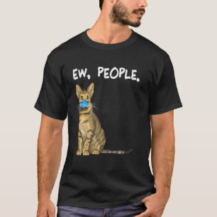 Savannah Ew People  Cat Wearing Face Mask T-Shirt