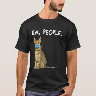 Savannah Ew People Cat Wearing Face Mask T-Shirt