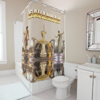 Savannah Forsyth Park Fountain Classical  Shower Curtain
