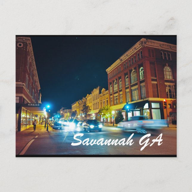 Savannah GA Postcard (Front)