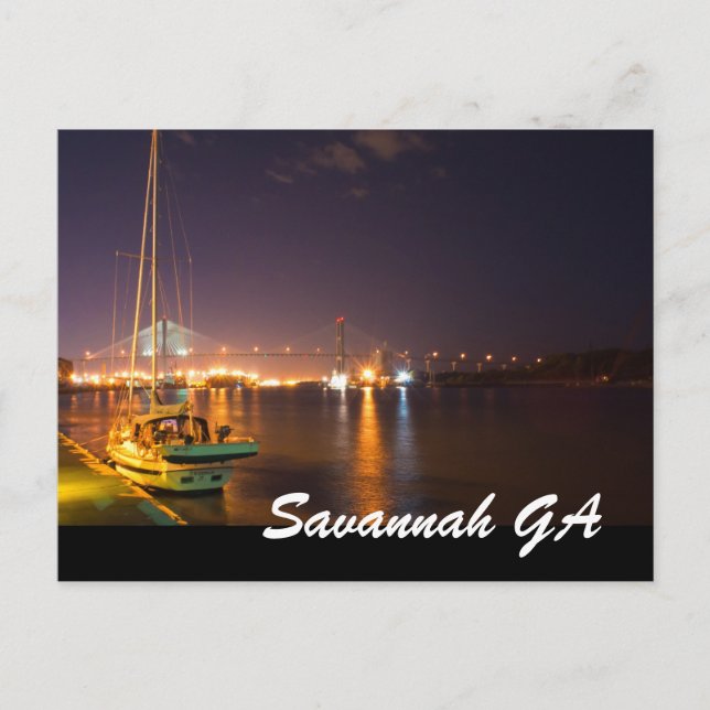 Savannah GA Postcard (Front)