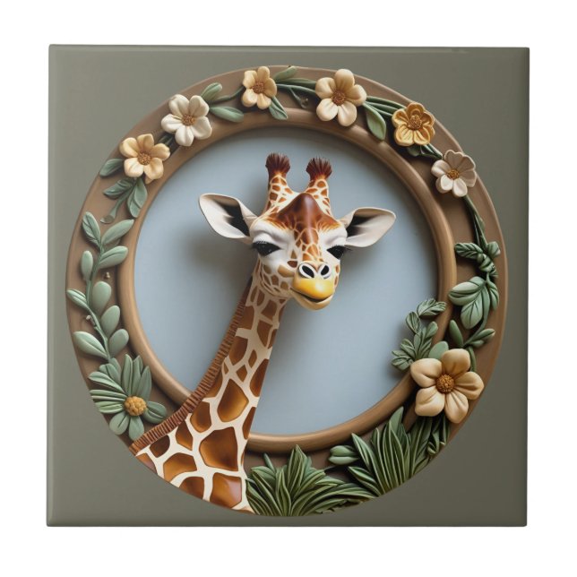 Savannah Gaze Ceramic Tile (Front)