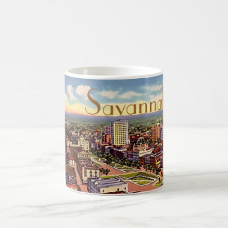 Savannah, Georgia Birdseye View 1940 Coffee Mug