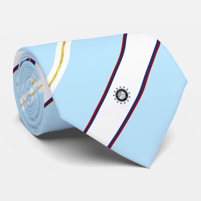 Savannah (Georgia) city flag Neck Tie (Rolled)