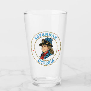 Savannah Georgia Colonial Glass