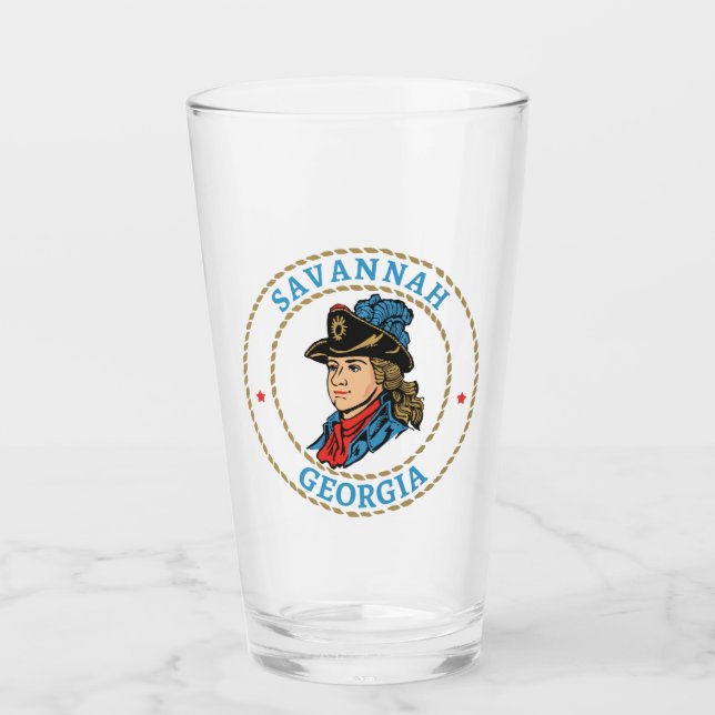 Savannah Georgia Colonial Glass (Front)