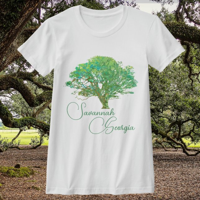 Savannah Georgia Enchanting Live Oak Tree T-Shirt (Creator Uploaded)