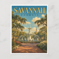 Savannah Georgia Forsyth Fountain GeoSaga